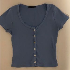 brandy melville blue zelly top